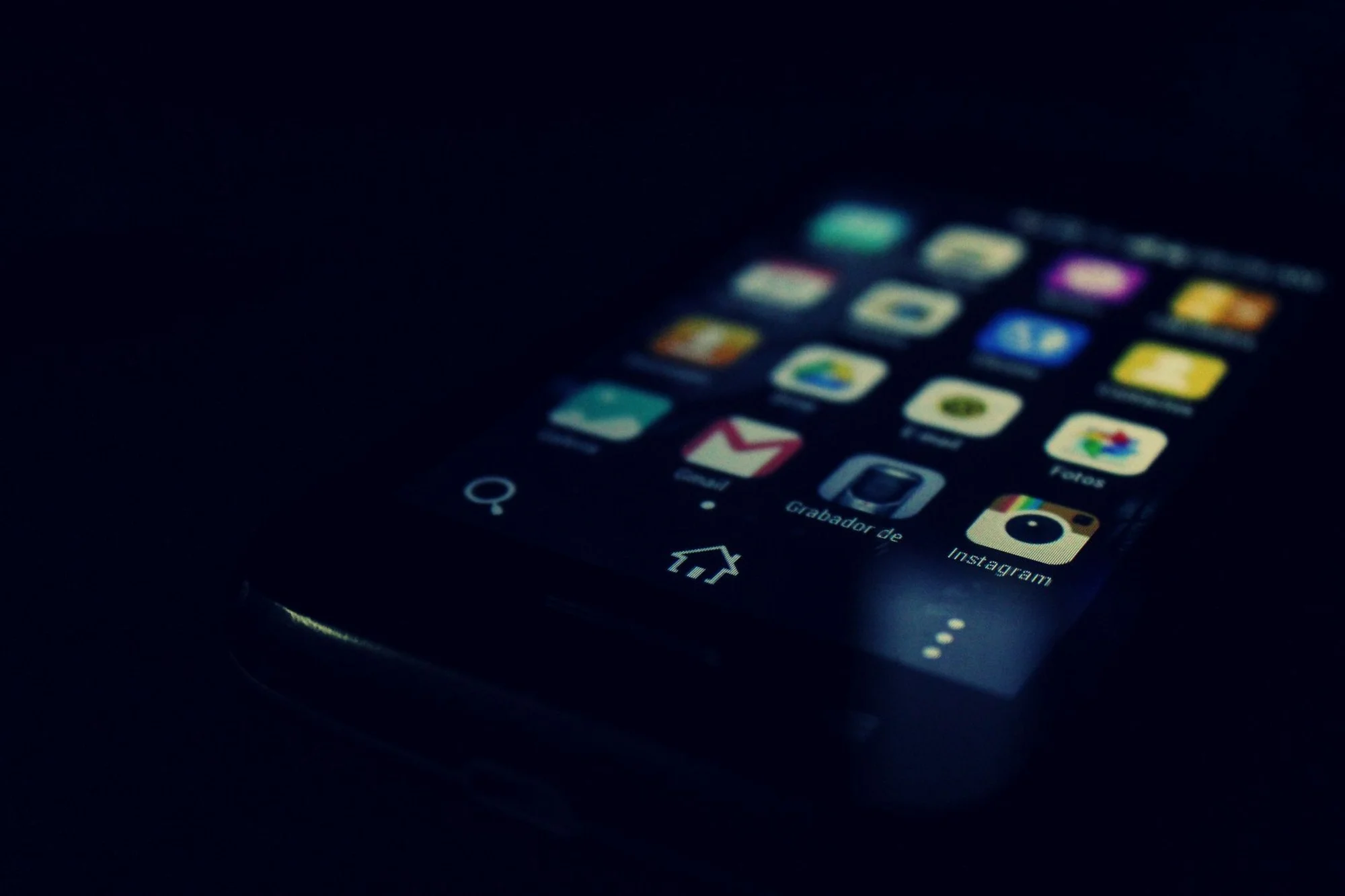 A row of smartphone app icons on a phone home screen