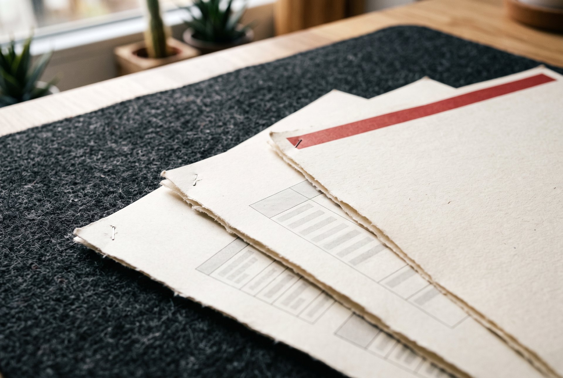 China visa application forms and documents laid out before submission