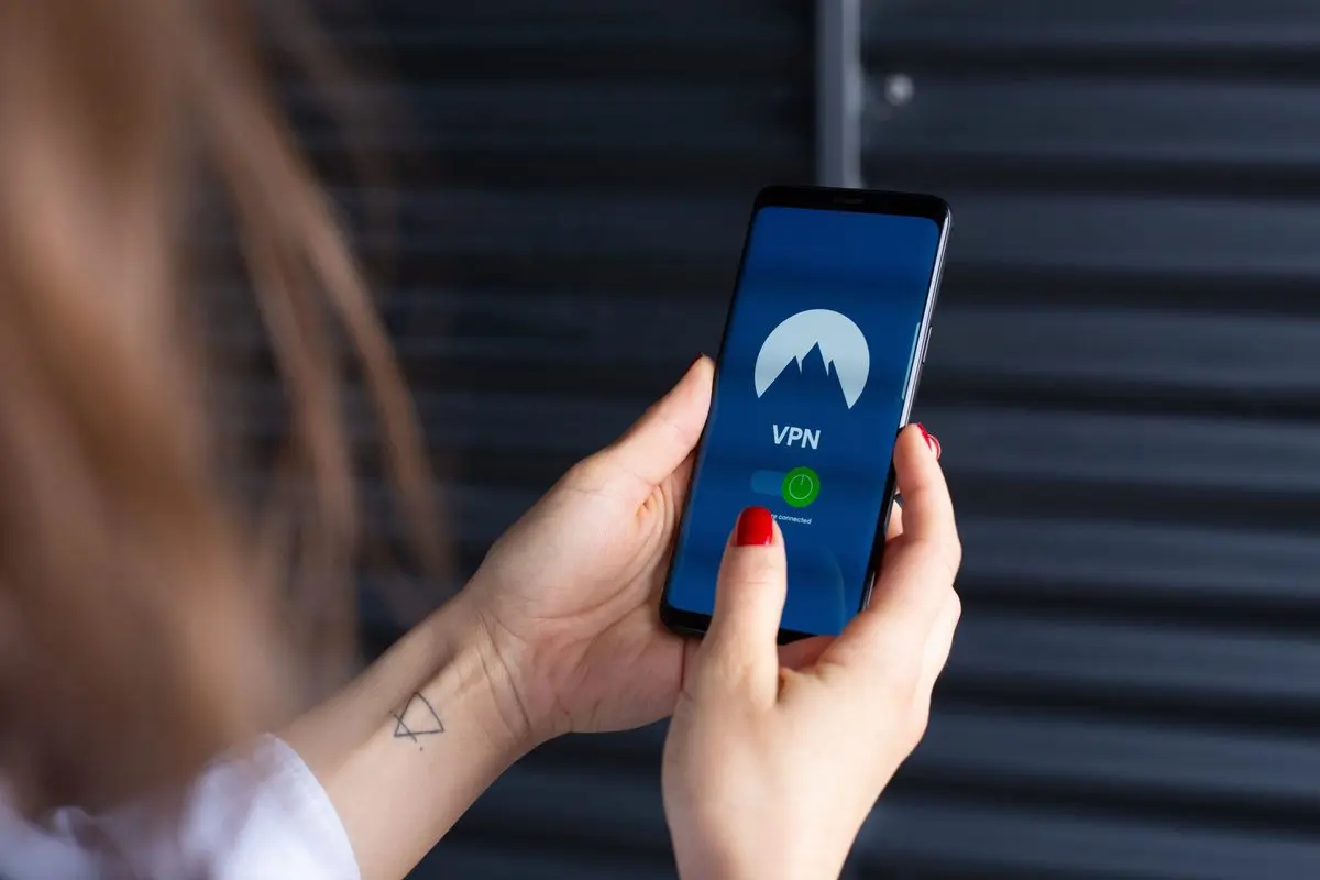 A VPN app showing a connected session on a phone