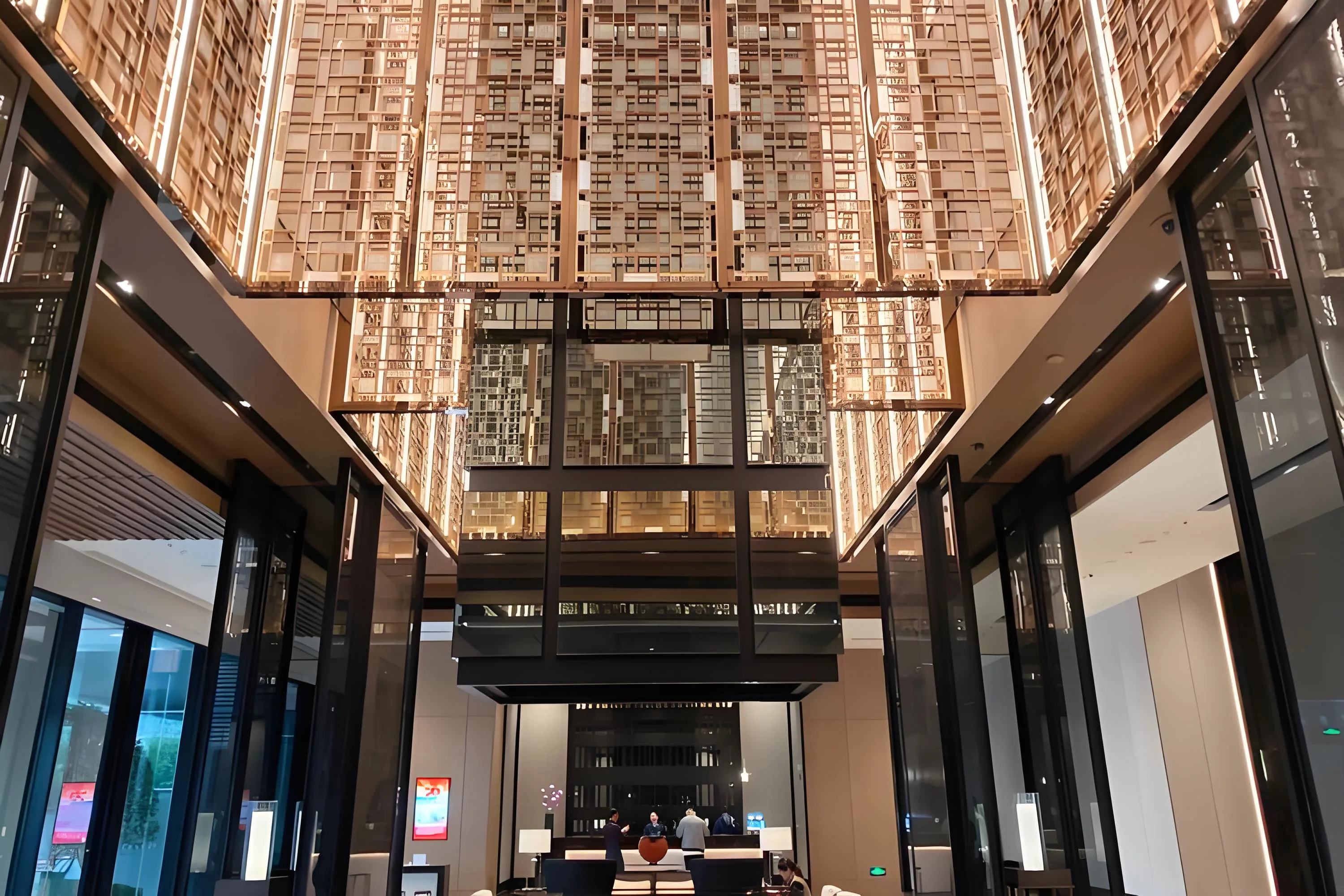 Hotel lobby and reception in China